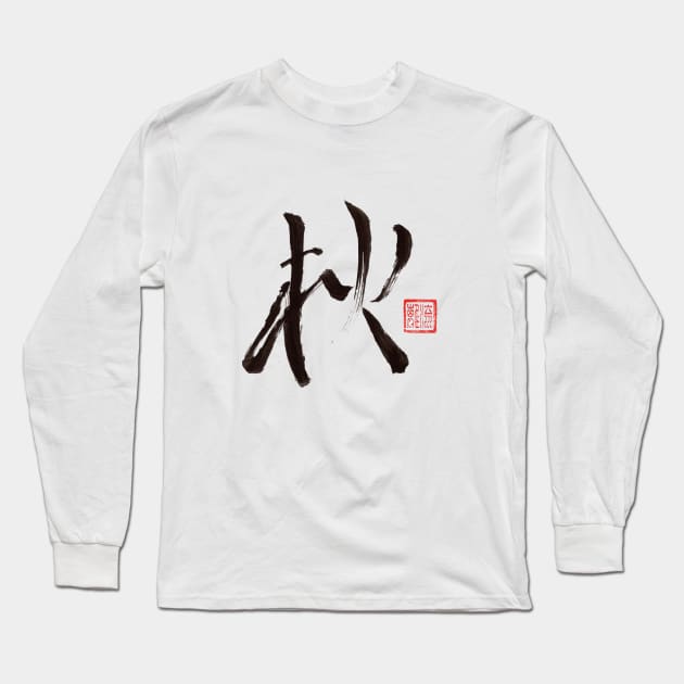 AUTUMN - 'AKI' Long Sleeve T-Shirt by Sasurai